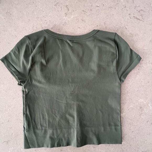Garage Ocean Green Skyler Scoop Seamless Tee - Picture 3 of 4